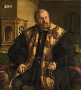 Nürnbergiläisen rahamestarin Jörg Herzin muotokuva tekijältä Georg Pencz