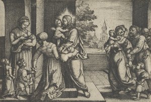 Kristus ja lapset. tekijältä Georg Pencz