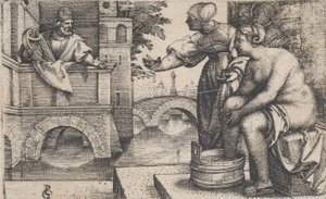 Daavid ja Batseba. tekijältä Georg Pencz