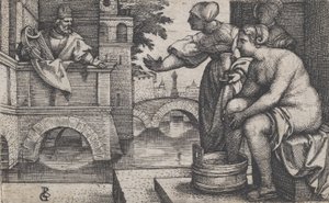 Daavid ja Batseba. tekijältä Georg Pencz