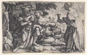 Loot ja hänen tyttärensä. tekijältä Georg Pencz