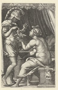 Medea antaa Jasonille kuvan Ganymedesta kotkan kanssa Medea palauttaa Penatenin Jasonille Medea (otsikko esineessä) Kreikkalaiset sankarittaret (sarjan nimi) tekijältä Georg Pencz