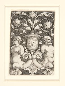 Koristemaljakko kahdella hahmolla tekijältä Georg Pencz