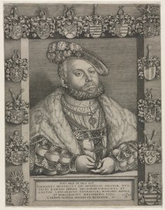 Saksin vaaliruhtinas Juhana Fredrik I:n, "Jalomielisen", muotokuva tekijältä Georg Pencz