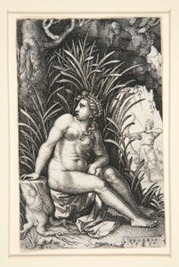 Procris ja Cephalus, sarjasta Kreikan sankaritar tekijältä Georg Pencz
