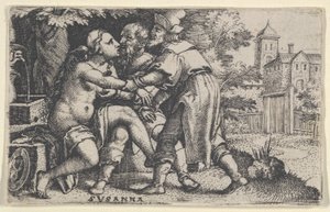 Susanna ja vanhimmat. tekijältä Georg Pencz