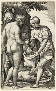 Tamiris, kreikkalaisesta sankaritarista tekijältä Georg Pencz