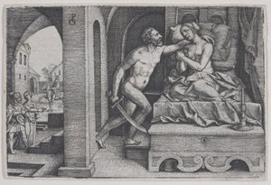 Tarquinius raiskaa Lucretian Rooman historian kohtauksista.
