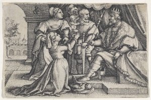 Salomon tuomio. tekijältä Georg Pencz
