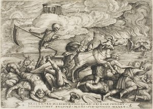 The Triumph of Death, levy viisi teoksesta The Triumphs of Petrarch tekijältä Georg Pencz