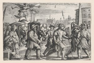 The Triumph of Fame on Chastity, Petrarchin voitoista. tekijältä Georg Pencz