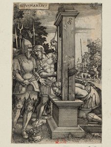 Titus Manlius, n. 1535 tekijältä Georg Pencz