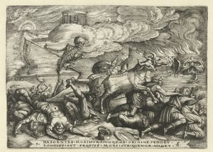 Kuoleman voitto Six Triumphs of Petrarch (sarjan nimi) tekijältä Georg Pencz