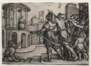 Virgil roikkuu korissa tekijältä Georg Pencz