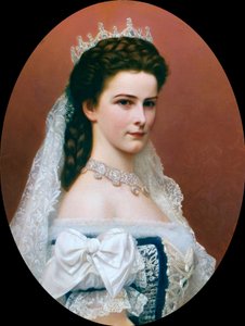 Itävallan keisarinna Elisabetin (Sissi) muotokuva (1837 - 1898) (maalaus)