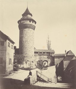 Der Runde Turm und der Festung in Nürnberg (Nürnbergin pyöreä torni ja linnoitus), noin 1852 (kuva). tekijältä Georg Schmidt