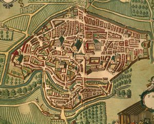 Fabriano Georg Braunin Civitates Orbis Terrarumilta tekijältä Georg Braun and Hogenberg Franz