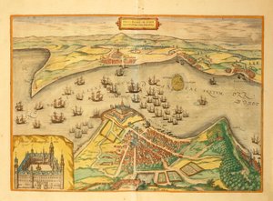 Georg Braunin Kronborg maailman kaupungeista tekijältä Georg Braun and Hogenberg Franz