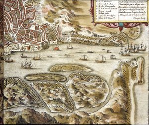 Goa Braunin ja Hogenbergin Atlas "Maailman kaupungit" mukaan tekijältä Georg Braun and Hogenberg Franz