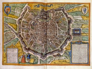 Plan de Milan ja 1585 tiré de l