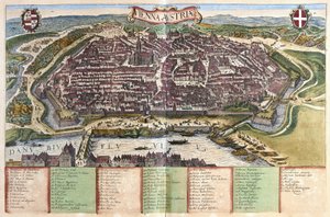 Wien, Itävalta (kaiverrus tekijältä Georg Braun and Hogenberg Franz
