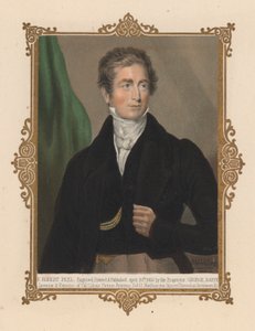 Sir Robert Peel, brittiläinen poliitikko ja kahdesti pääministeri (värilitho) tekijältä George (after) Baxter