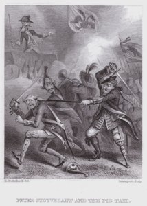 Peter Stuyvesant ja sian häntä (kaiverrus)