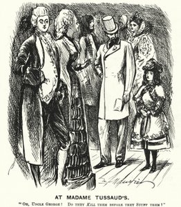 Punch-sarjakuva: Madame Tussaud