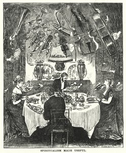 Punch sarjakuva: Spiritualism Made Useful (kaiverrus)