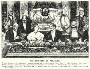 Punch sarjakuva: The Business of Pleasure (kaiverrus) tekijältä George (after) Du Maurier
