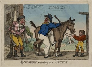 JACK JUNK lähdössä risteilylle tekijältä George (attr. to) Cruikshank