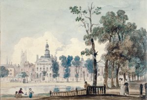 Ulkokuva Old Bethlehem Hospitalista, Moorfields, Lontoon kaupunki, 1811