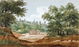 Näkymä Highgate-tunnelin kaivauksista Lontoossa, 1812 tekijältä George Arnald