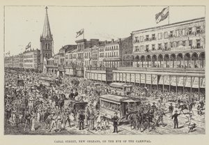 Canal Street, New Orleans, karnevaalin aattona tekijältä George Augustus Sala