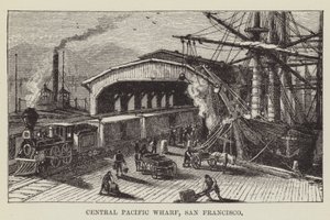 Central Pacific Wharf, San Francisco tekijältä George Augustus Sala