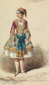 Tyttö Lähi-idän asussa tekijältä George Augustus Sala