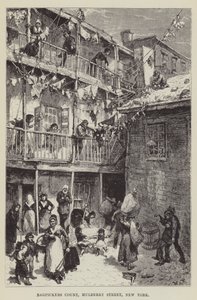 Ragpickers Court, Mulberry Street, New York tekijältä George Augustus Sala