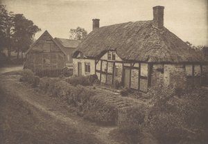 Izaak Waltonin talo Shallowfordissa, Staffordshiressa, 1880-luku, painettu 1888, 1880-luku, painettu 1888.