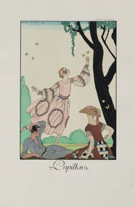 röyhelöt ja röyhelöt: Perhoset, 1921. tekijältä George Barbier