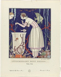 Gazette du Bon Ton, 1914 - núm. 5, Pl. 44: El peixet impressionant (...) / Vestit d