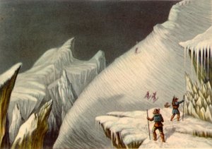 Lava nousussa Mont Blancille, c1853, 1946.