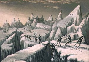 Glacier du Tacconnay (tulostus) tekijältä George Baxter