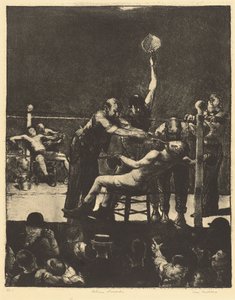 Kierrosten välissä, iso, ensimmäinen kivi tekijältä George Bellows