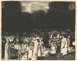 Puistossa, Pimeä tekijältä George Bellows