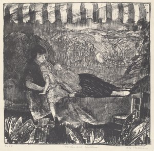Äiti ja lapset tekijältä George Bellows