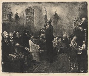 Rukouskokous, Ensimmäinen kivi tekijältä George Bellows