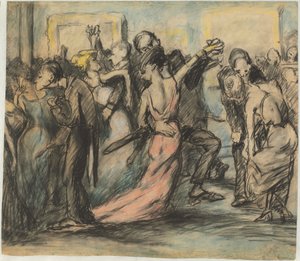 Society Ball [kääntöpuoli] tekijältä George Bellows