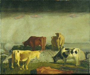 Punainen viiniköynnös, Matinicus Island, Maine tekijältä George Bellows
