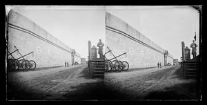 Sentry, Fort Hamilton, Brooklyn, n. 1872-1887 (märkäkollodionin negatiivinen)