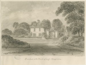 Leigh - "Park Hall": seepiapiirustus, 1841